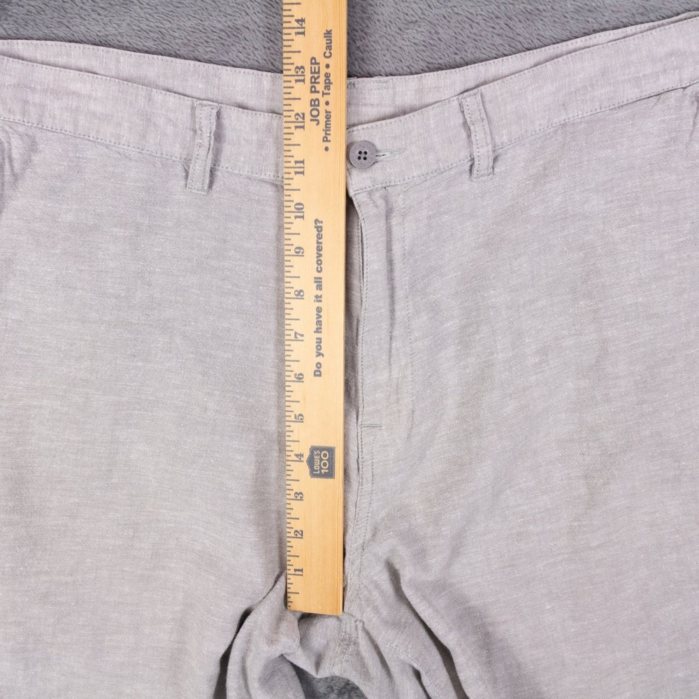 Patagonia Back Step Shorts Mens 38 Grey Hemp Cotton Breathable Flat Front 10" - Picture 9 of 12